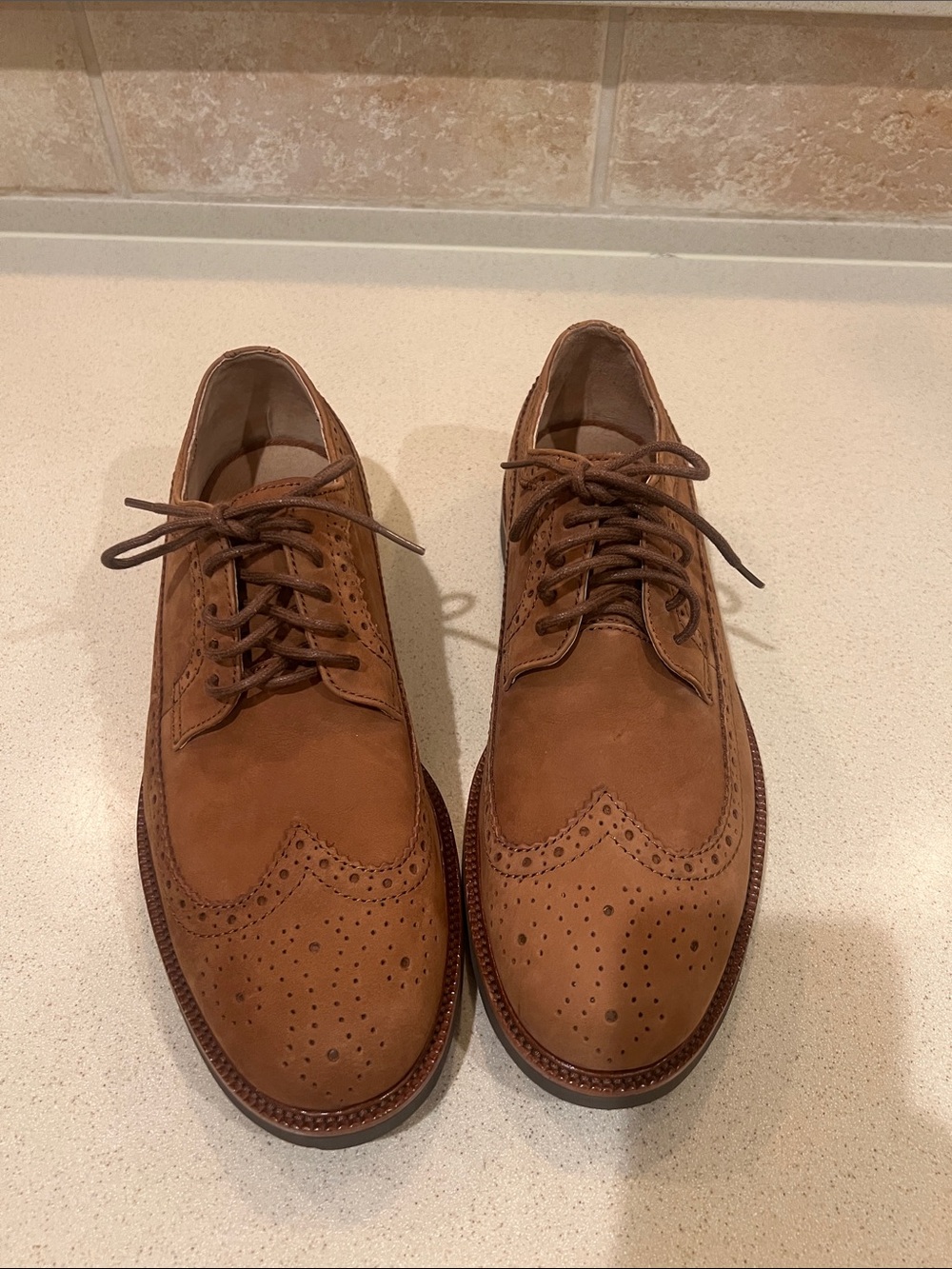 Polo Men's Brown Lace-Up Dress Shoes size 11D NWOT